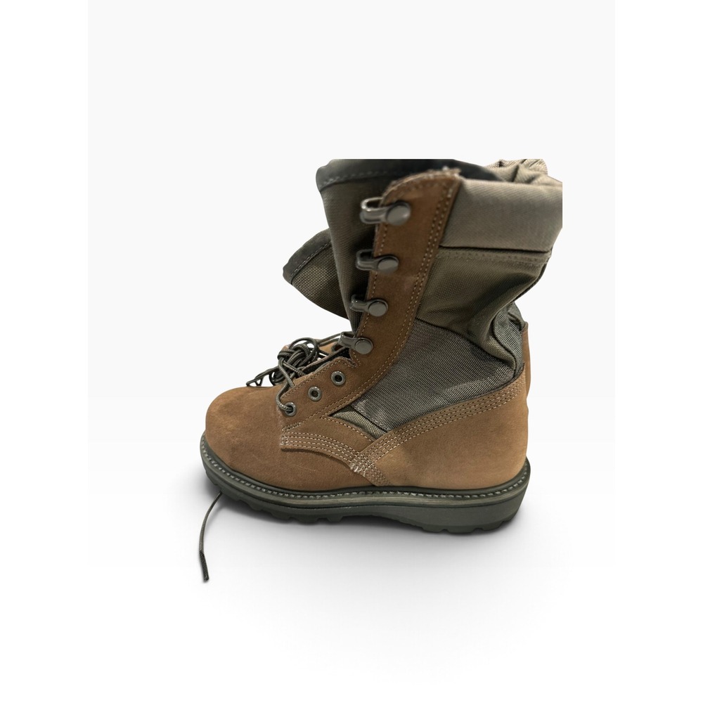 Belleville US Military Combat Boots Coyote Brown Suede Vibram Sole 5C 0111 USA